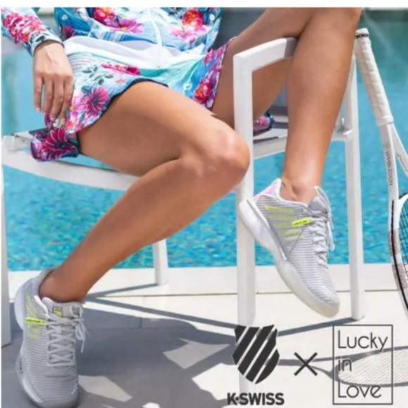 NWOT Lucky in Love x K Swiss tennis shoes, size 6.5 - Picture 2 of 7